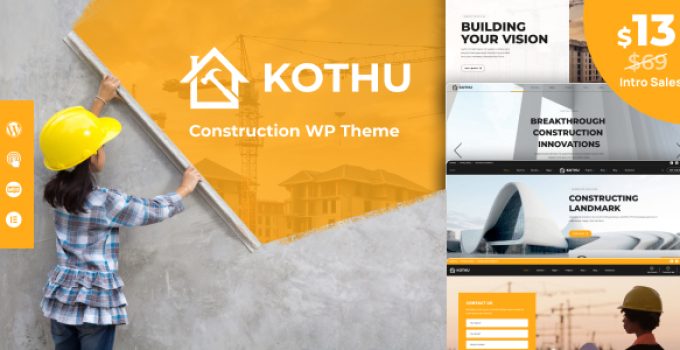 Kothu – Building & Construction WordPress Theme