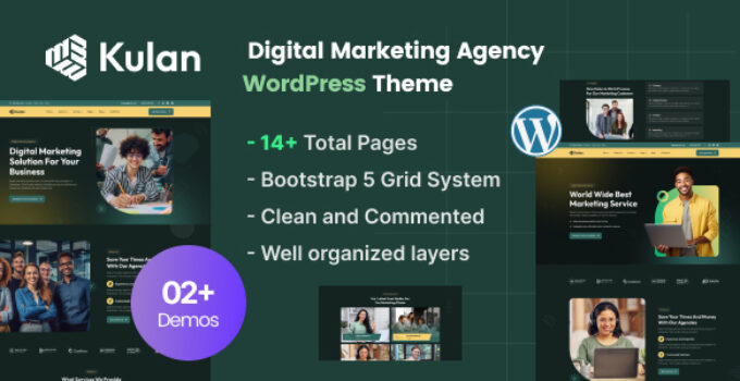 Kulan – Digital Marketing Agency WordPress Theme