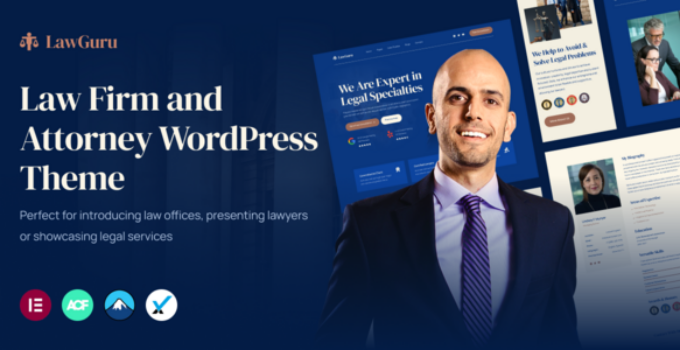 LawGuru – Law Firm and Attorney WordPress Theme