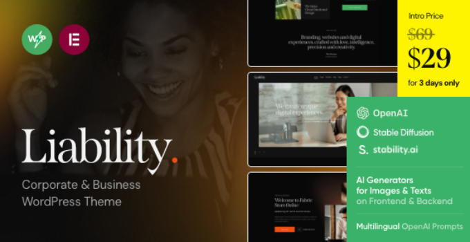 Liability | Insurance & Finance WordPress Theme