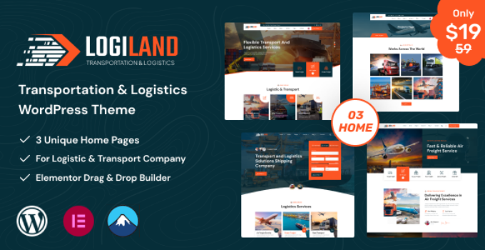 LogiLand – Transportation & Logistics WordPress Theme