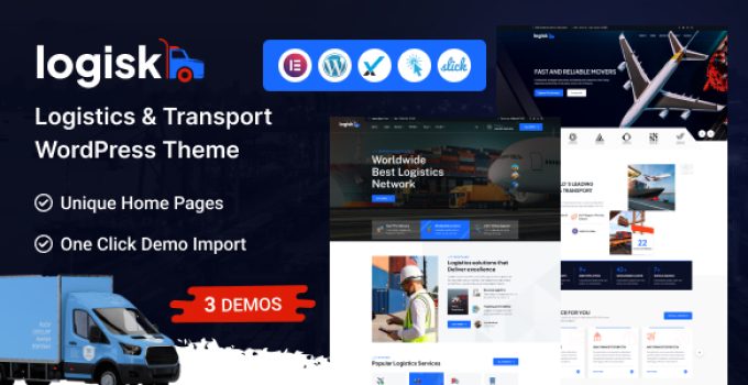 Logisk – Transport & Logistics Service WordPress Theme
