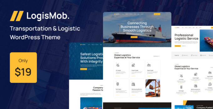 Logismob – Transportation & Logistic WordPress Theme
