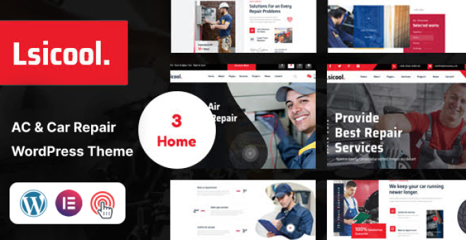 Lsicool – AC & Car Repair WordPress Theme