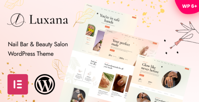 Luxana – Nail Bar & Beauty Salon WordPress Theme