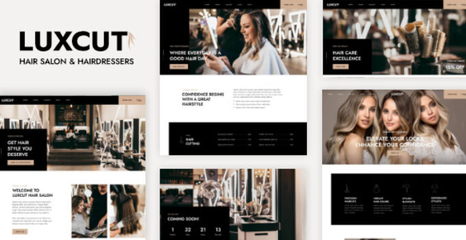 Luxcut – Hair Salons and Hairdressers WordPress Theme