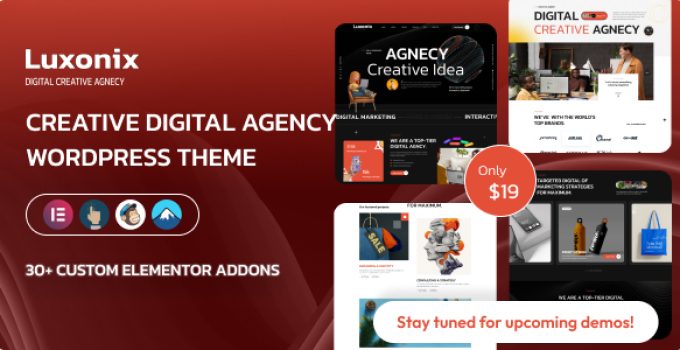 Luxonix – Creative Digital Agency WordPress Theme