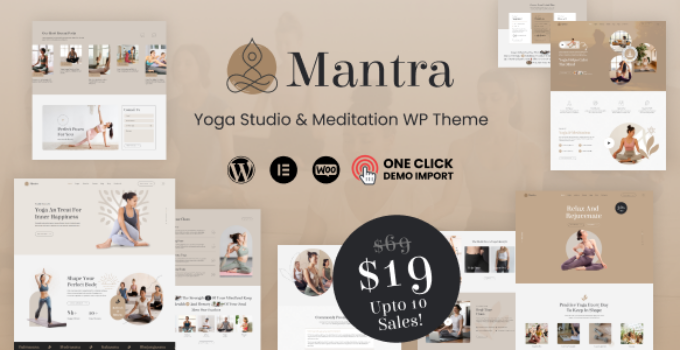 Mantra – Yoga & Meditation WordPress Theme