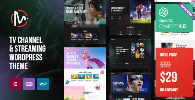 MediaFlex – TV Channel & Streaming WordPress Theme