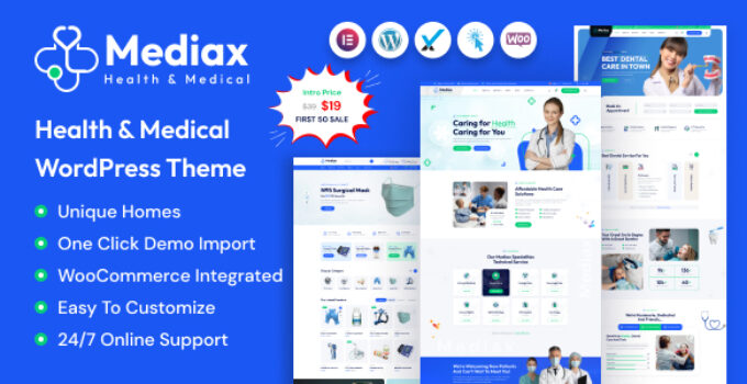 Mediax – Health & Medical WordPress Theme