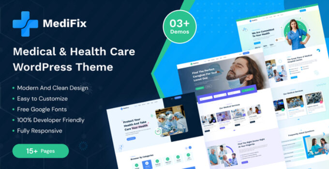 MediFix – Medical & Health Care WordPress Theme