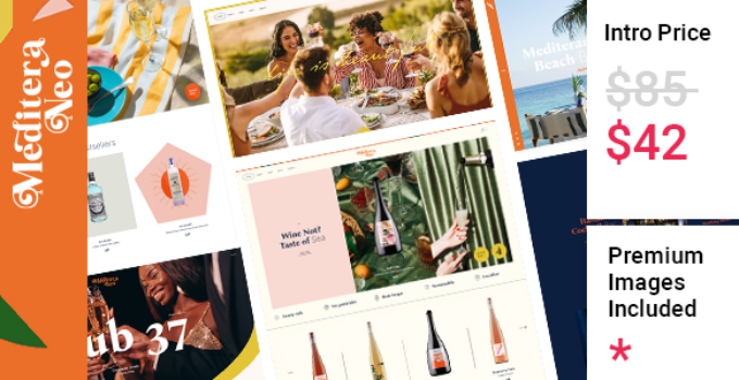 Mediteraneo – Restaurant, Bar & Drink Brand Theme