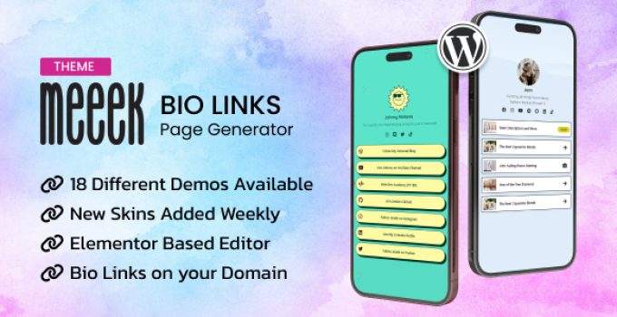 Meeek – Bio Links Builder Theme
