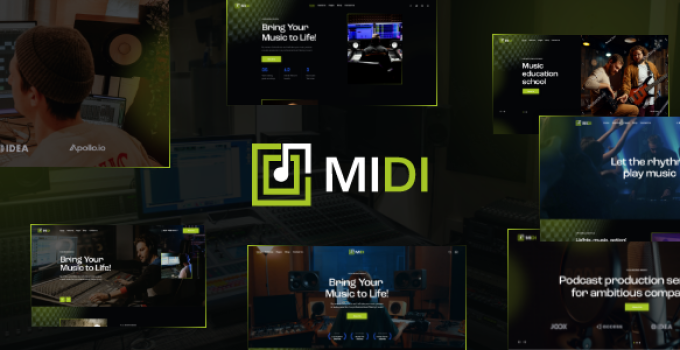 Midi – Sound & Music Production WordPress Theme