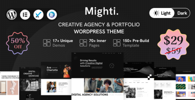 Mighti – Creative Agency & Portfolio WordPress Theme