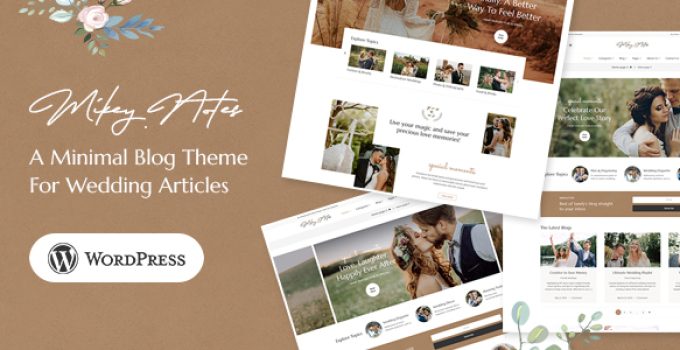 MikeyNotes – Wedding Blogging WordPress Theme