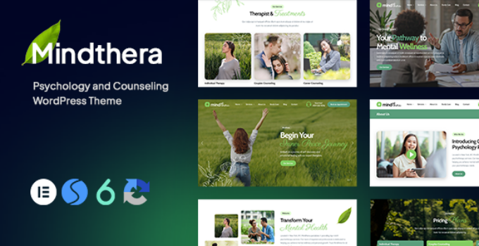 Mindthera – Psychology and Counseling WordPress Theme