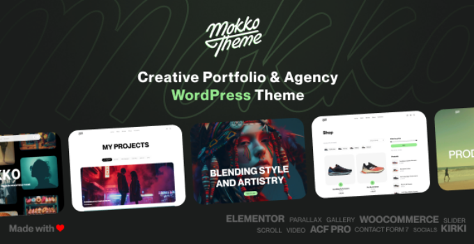Mokko – Creative Portfolio & Agency?WordPress Theme