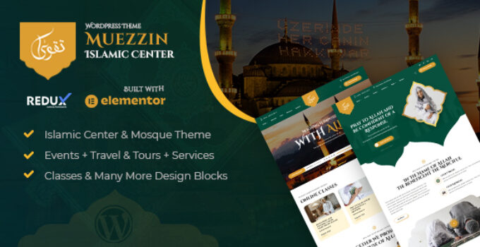 Muezzin – Islamic Center & Mosque WordPress Theme + RTL