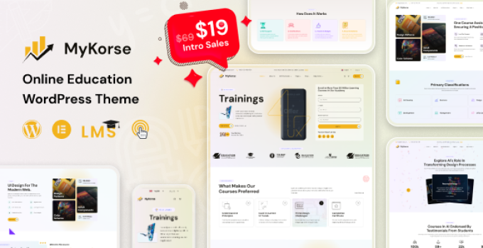 MyKorse – Online Eductaion& LMS WordPress Theme