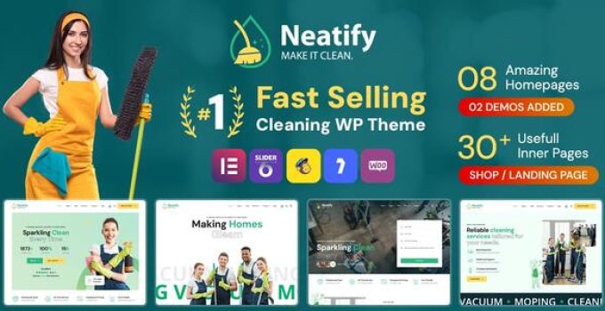 Neatify – Cleaning Services WordPress Theme