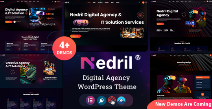 Nedril – Creative Digital Agency WordPress Theme