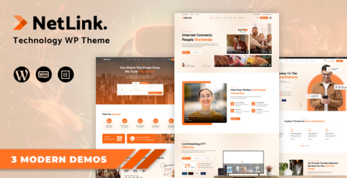 Netlink – Broadband TV & Internet Provider WordPress Theme