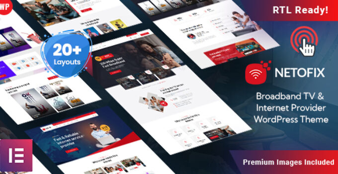 Netofix – Broadband TV & Internet Provider WordPress Theme