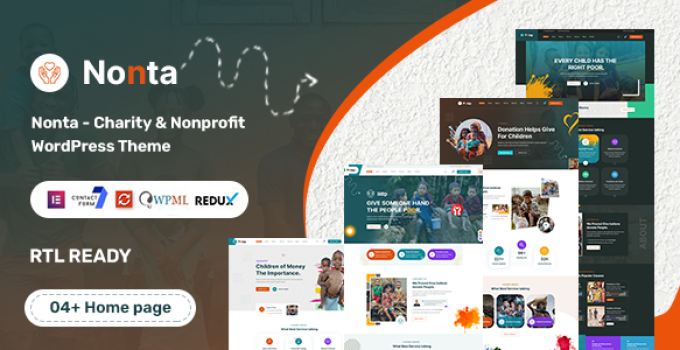 Nonta – Nonprofit & Charity WordPress Theme