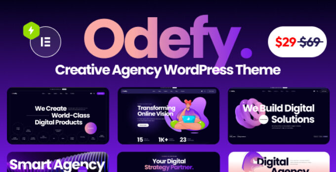 Odefy – Creative Multipurpose WordPress Theme