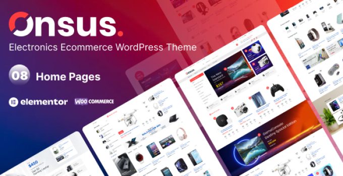 Onsus – Electronics E-commerce WordPress Theme