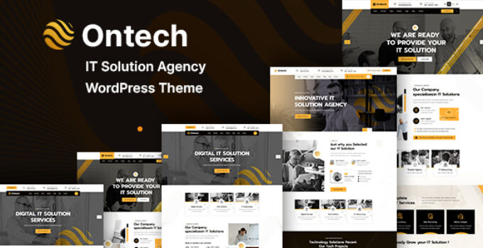 Ontech – IT Solutions Agency WordPress Theme