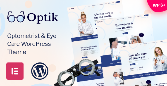 Optik – Optometrist & Eye Care WordPress Theme