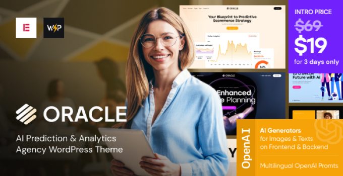 Oracle – AI Prediction & Analytics Agency WordPress Theme
