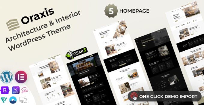 Oraxis – Architecture and Interior Design WordPress Theme