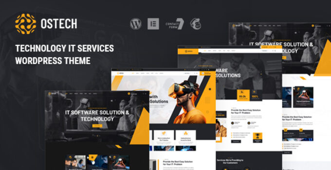 Ostech – Technology IT Services WordPress Theme