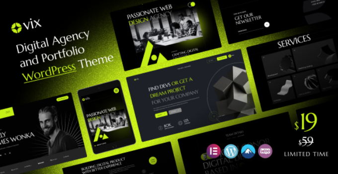 Ovix – Digital Agency & Creative Portfolio WordPress Theme