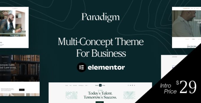 Paradigm – Multi-Concept Theme For Business
