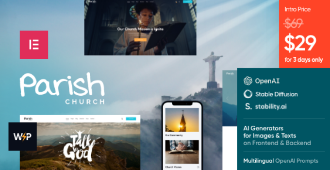 Parish – Church, Religion & Charity WordPress Theme