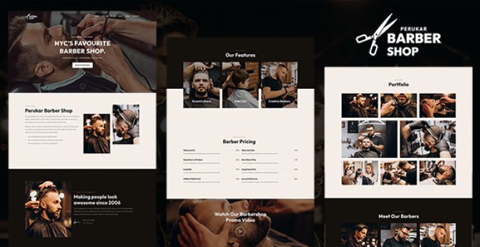 Perukar – Barber WordPress Theme