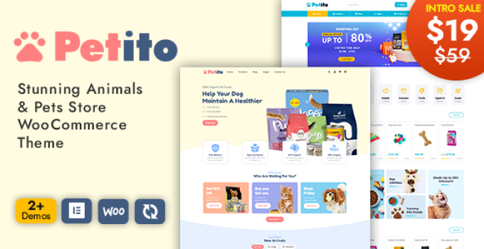 Petito – Animals and Pets Store WooCommerce Theme