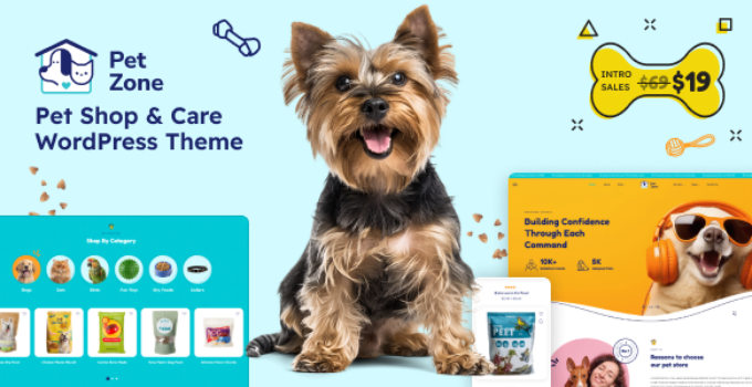 Petszone – Pets Care & Pet Shop WordPress Theme