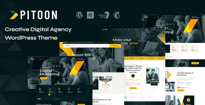 Pitoon – Creative Digital Agency WordPress Theme
