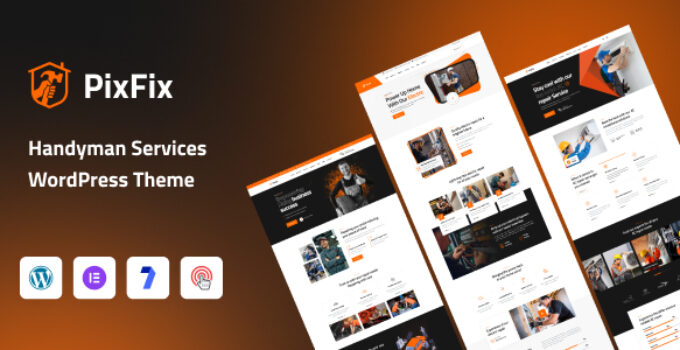 PixFix – Handyman Services WordPress Theme