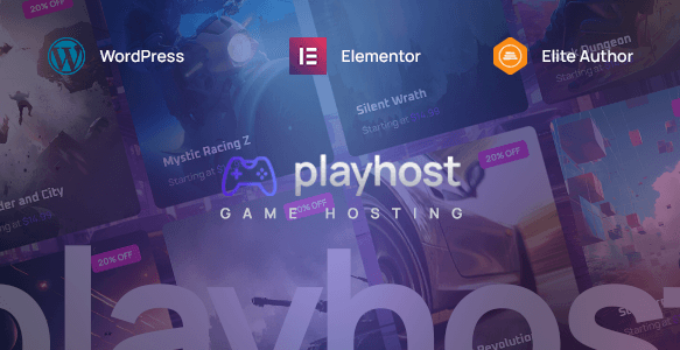 Playhost – Game Hosting Server WordPress Theme