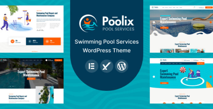 Poolix – Pool Cleaning & Renovation WordPress Theme
