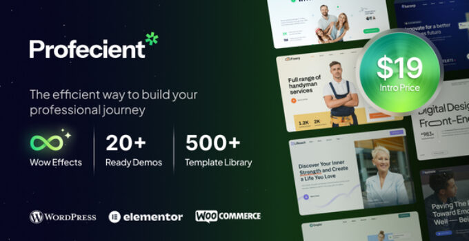 Profecient – Multipurpose Elementor Business & WooCommerce WordPress Theme