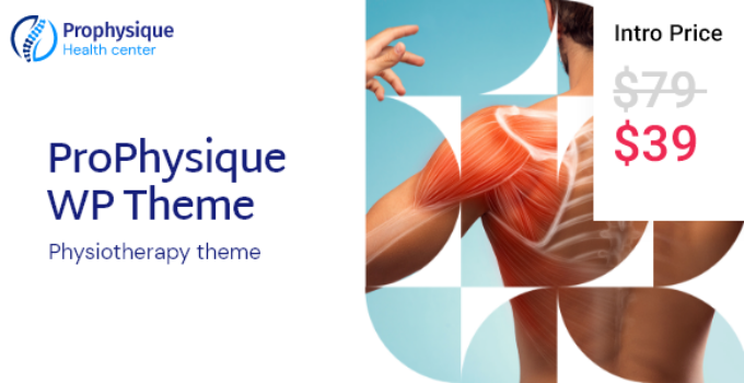 ProPhysique – Physiotherapy and Medical WordPress Theme