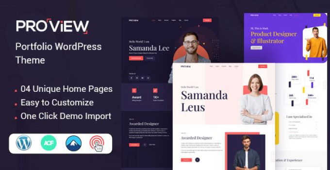 Proview – Creative Portfolio WordPress Theme
