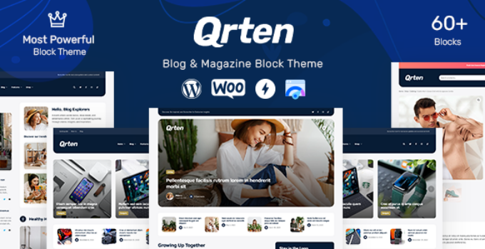 Qrten – Block-Based WordPress Theme for Blog & Magazine